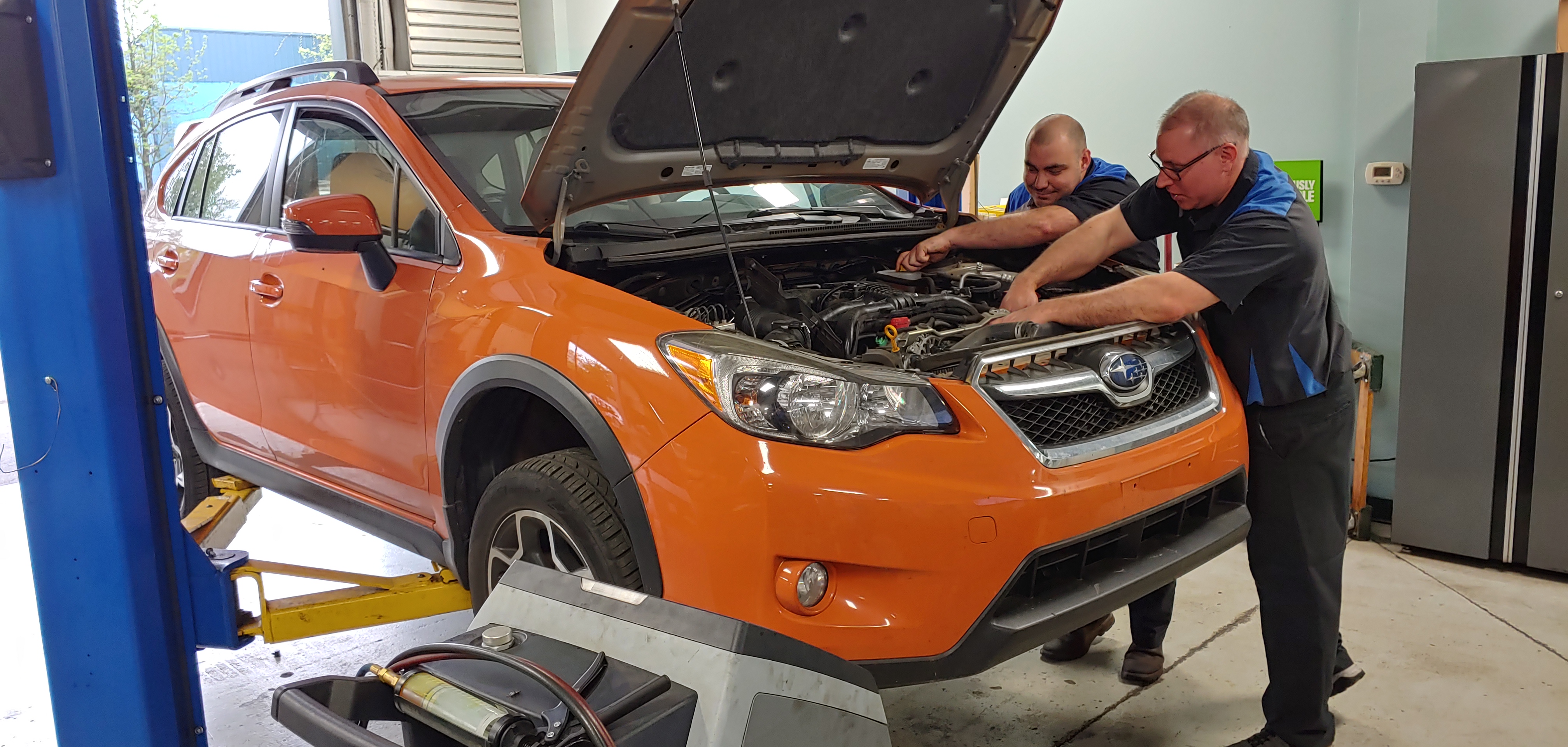 Subaru Car Inspection In Our Garage